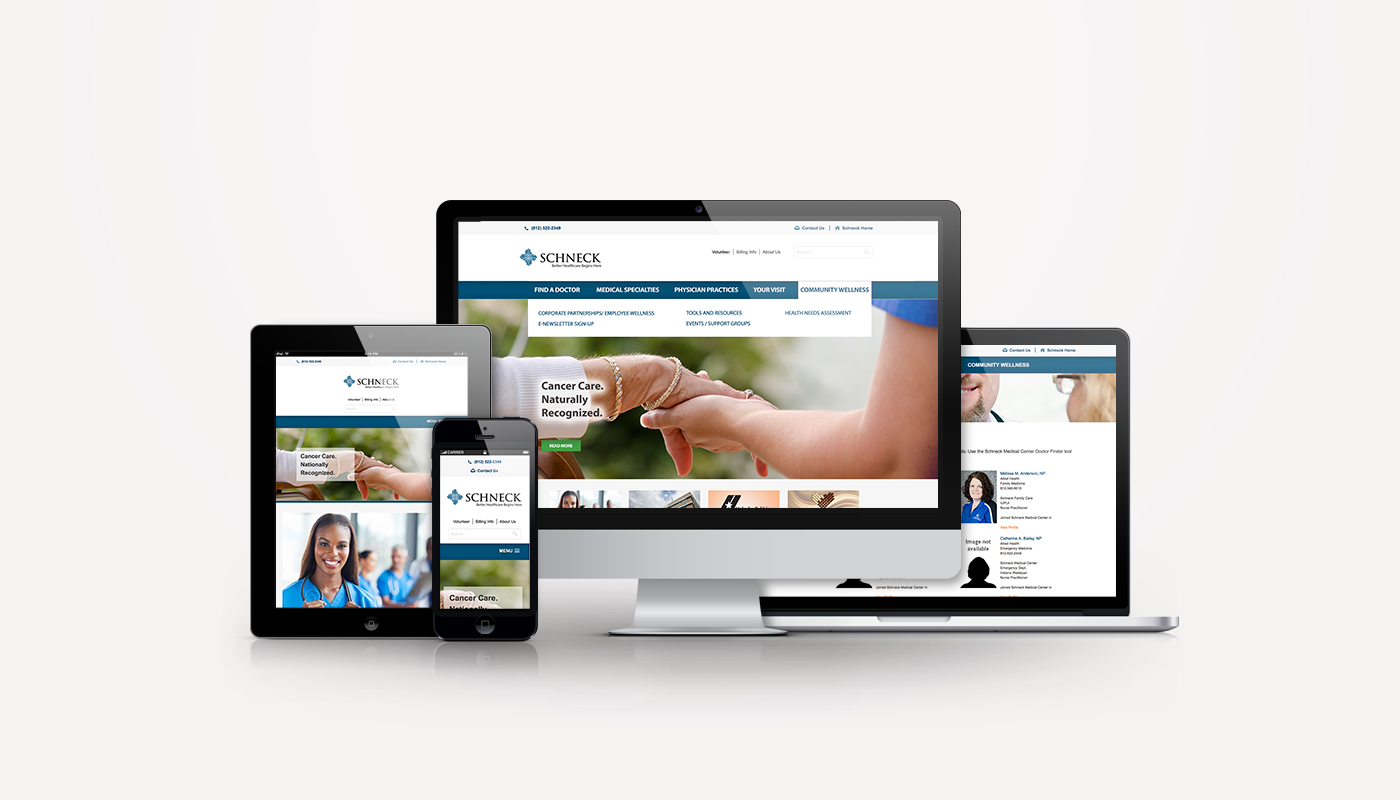 Schneck Medical Center Website Redesign